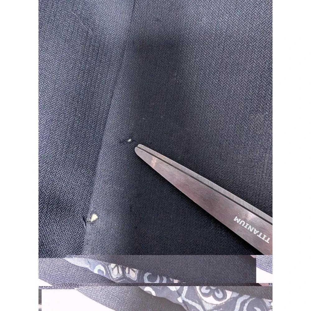 Vtg Bespoke Hong Kong Tailored Navy Blazer A. Man Hing Cheong Custom‎ Lined 42R